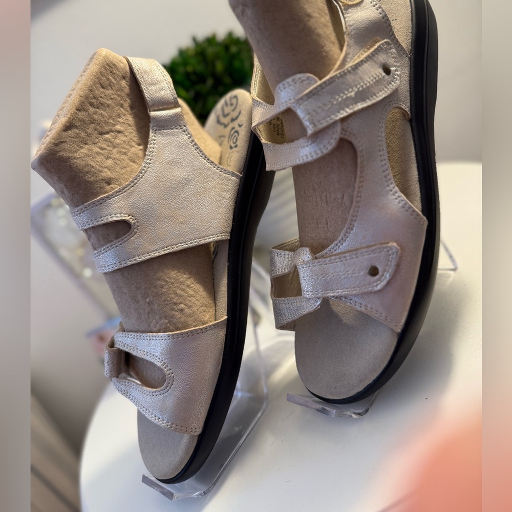 Propet Cream Sandals Comfortable and Stylish